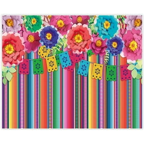 Fiesta 10x15 FT Backdrop Photographers,Mexican Party Pattern Cactus Sombrero Musical Items and a Pinata Inspirations Background for Baby Shower Bridal Wedding Studio Photography Pictures Multicolor